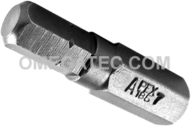 Punta Allen (hexagonal) vástago 1/4" hex inserto (32 mm) – APEX 185-7X Punta Allen (hexagonal) vástago 1/4" hex inserto (32 mm) – APEX 185-7X